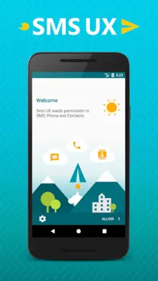 Sms UX - Fast sms app, messeng android App screenshot 3